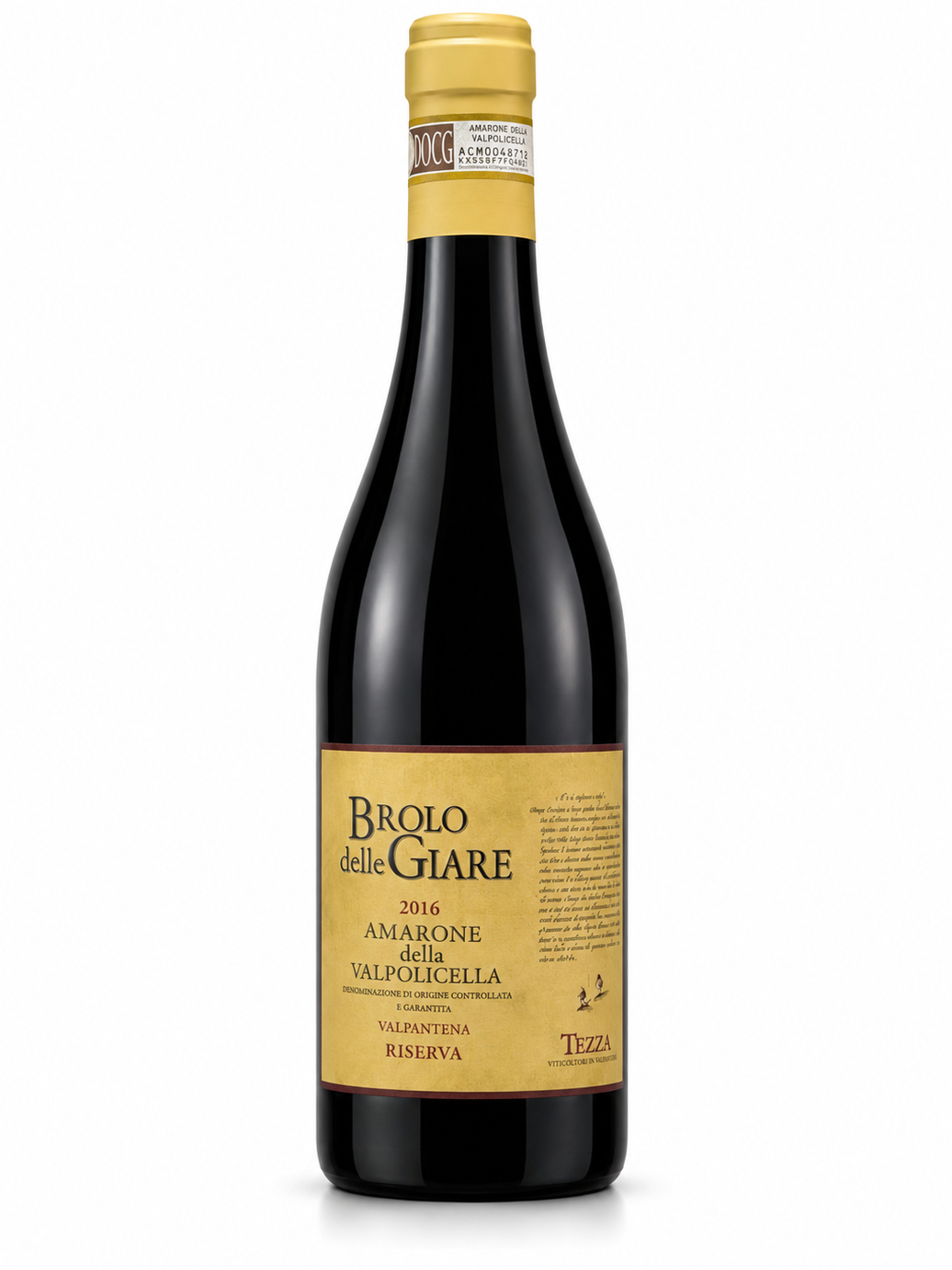 Tezza – Amarone della Valpolicella VALPANTENA Riserva BROLO DELLE GIARE 2016