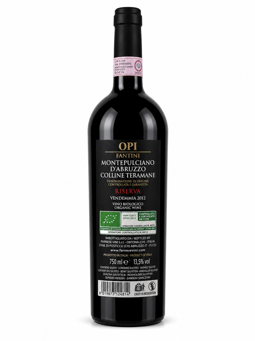 Fantini/Farnese – Montepulciano D'Abruzzo OPI RISERVA BIOLOGICO 2012