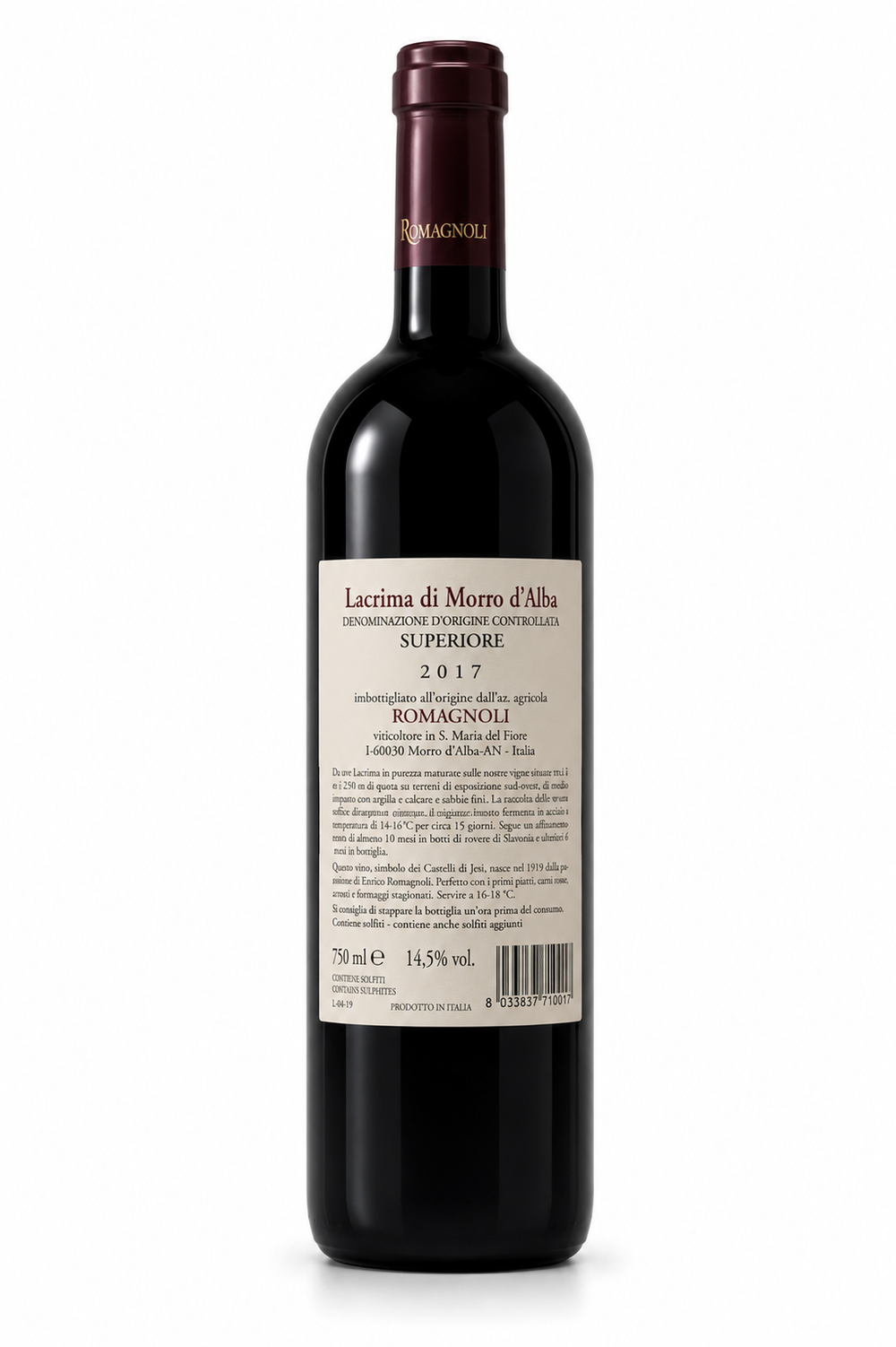 Romagnoli – Lacrima di Morro D'Alba MIRRUMUNDI 2017