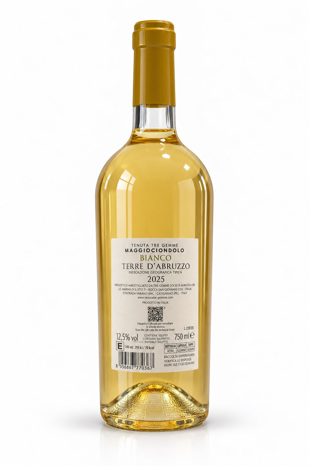 Tenuta Tre Gemme – Bianco D'Abruzzo MAGGIOCIONDOLO 2025