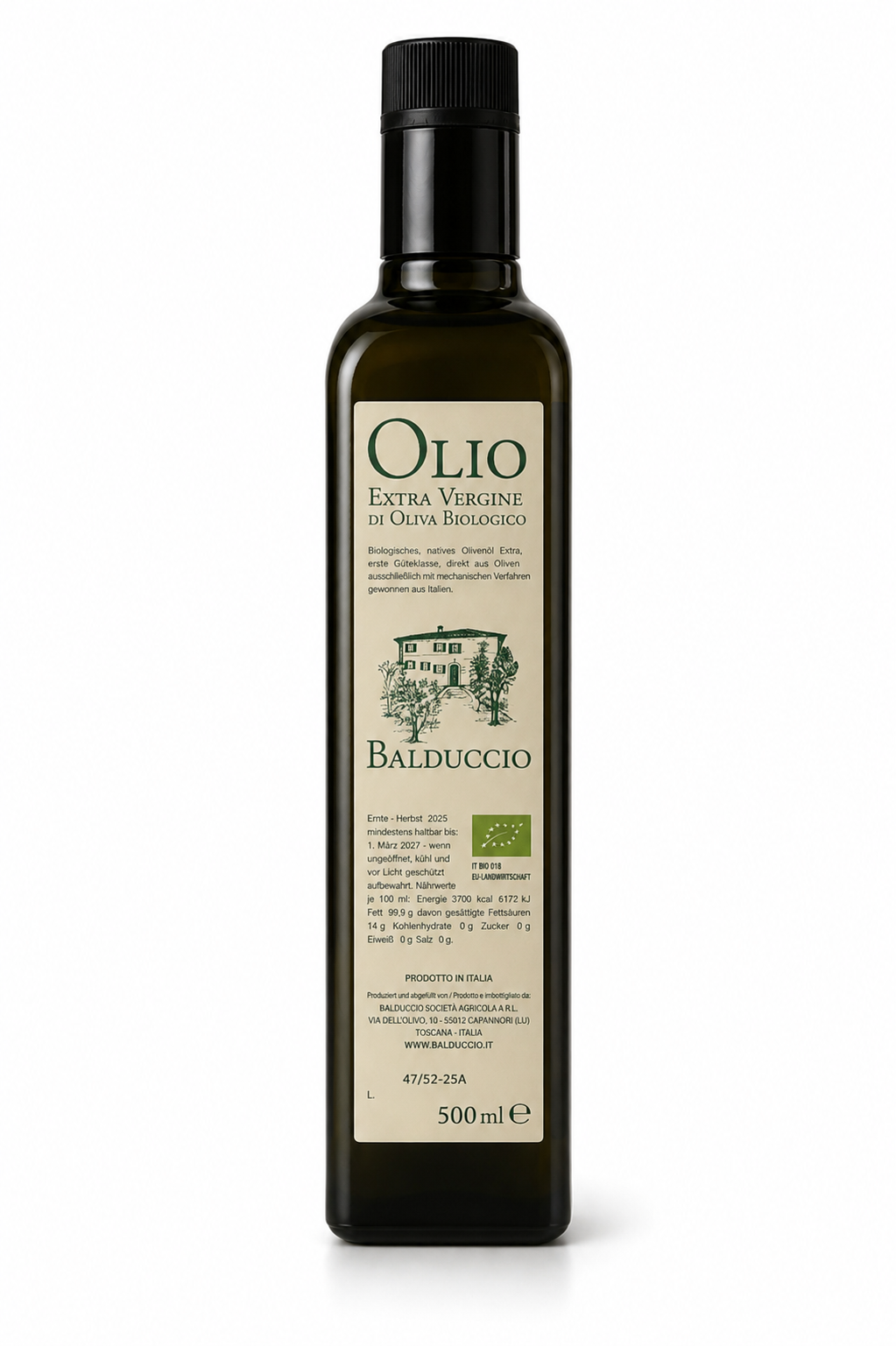 Balduccio – Balduccio Extra Virgine Olive Oil 0.5 L Bottle 2025
